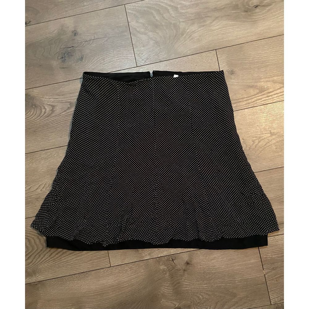 Express polkadot A-line skirt